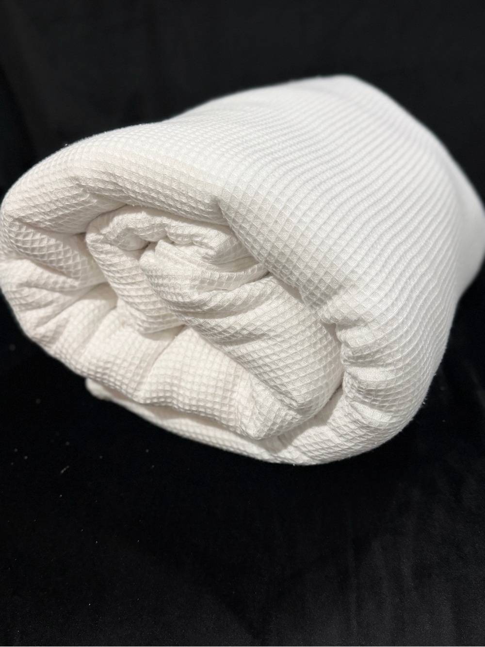 Brooklinen Micro Waffle Duvet Cover King-White Like New